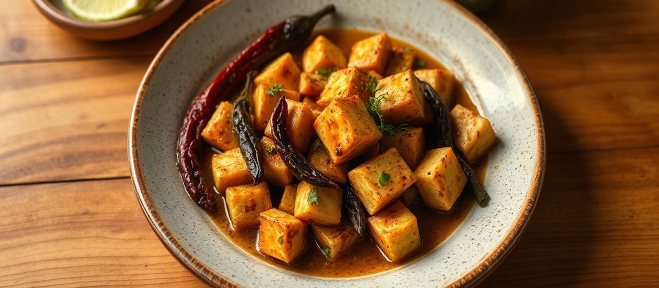 Adobo de Tofu y Nopales