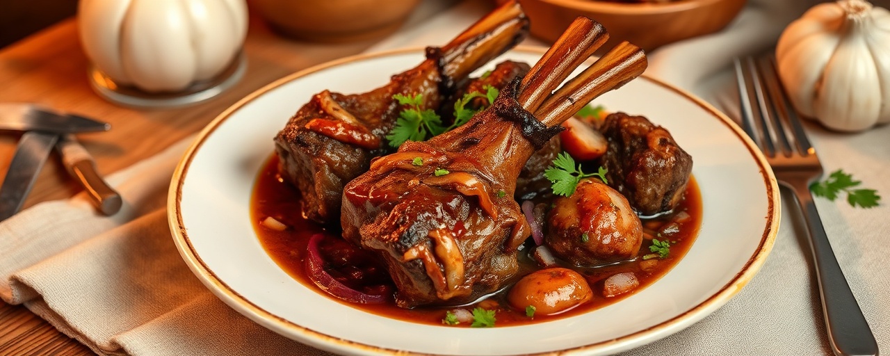 Adobong Tupa sa Gata (Lamb Shank in Coconut Adobo Sauce)