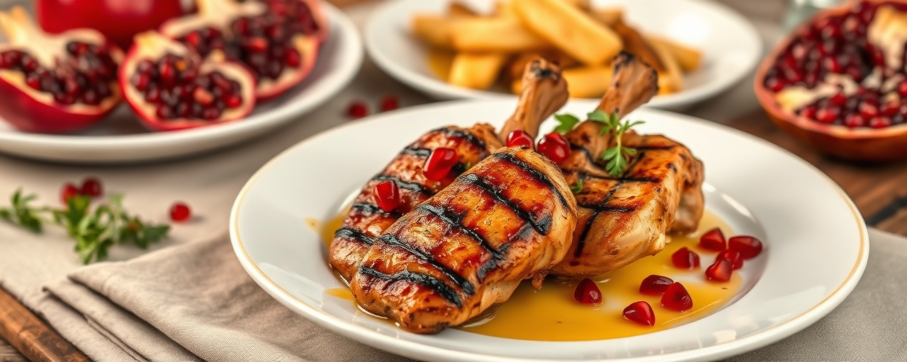 African Pomegranate Grilled Chicken
