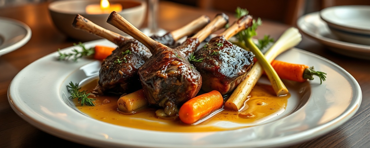 Agneau Rôti à la Provençale (Provençal Roasted Lamb Shank)