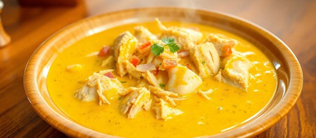 Aji de Gallina (Peruvian Creamy Chicken Stew)