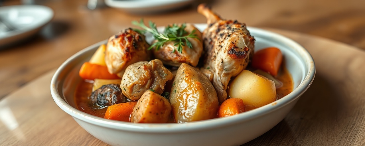 American Clay Pot Chicken and Root Vegetable Stew
