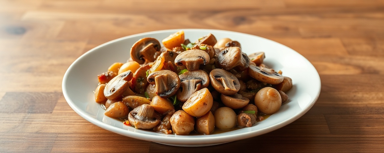 American Hearty Mushroom & Root Vegetable Simmer