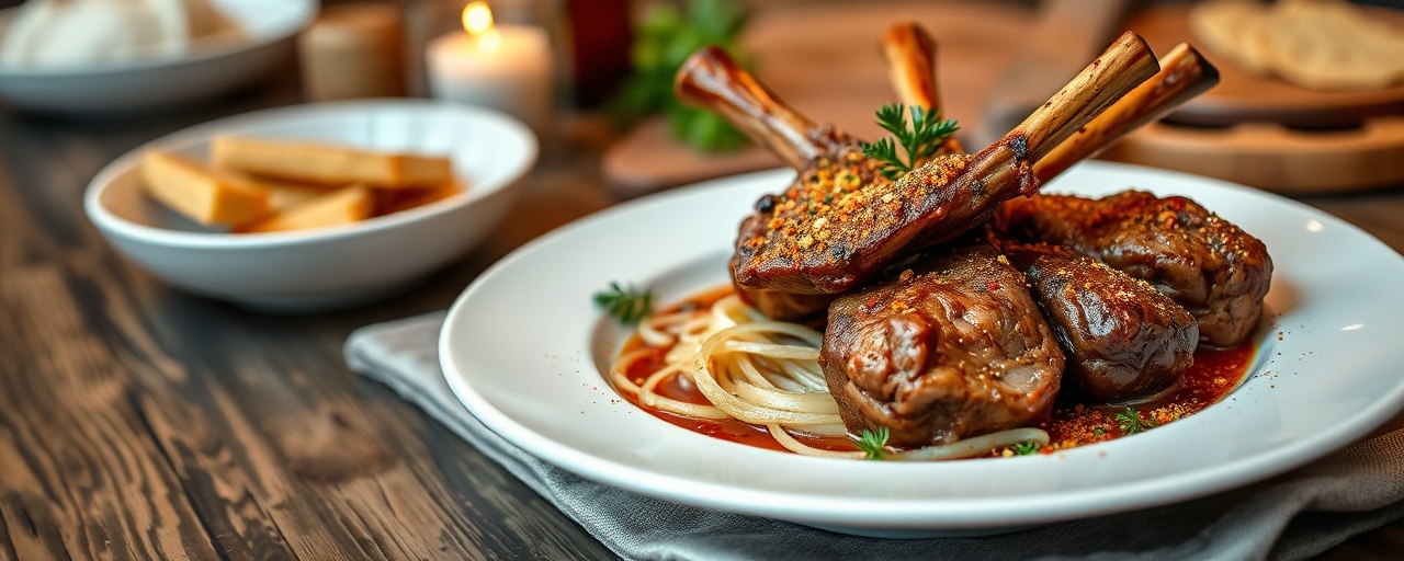 American High-Heat Lamb Shanks with Smoky Garlic Rub