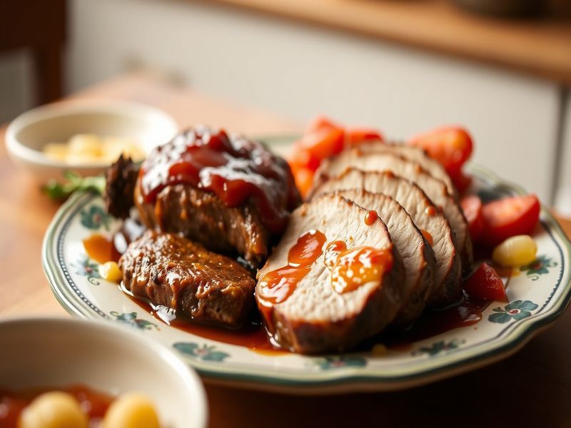 Ancho Pork with Prickly Pear Glaze