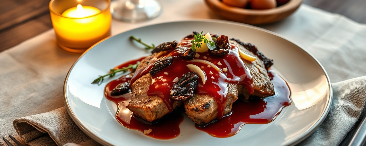 Ancho Pork with Prickly Pear Glaze