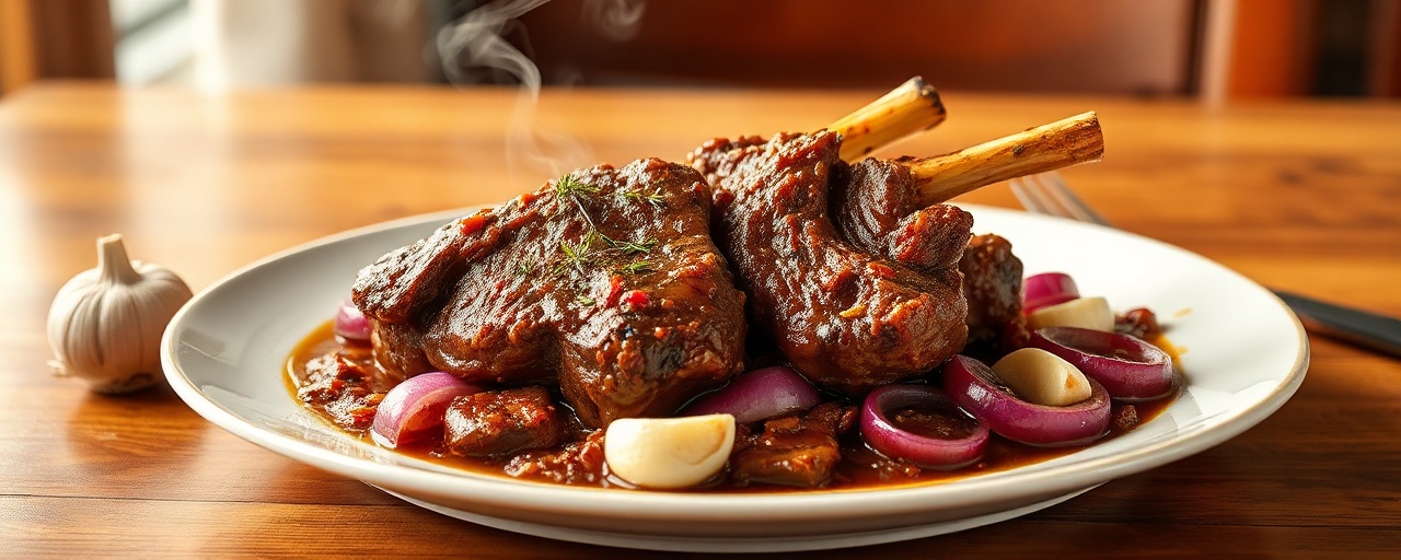 Arni me Spanaki kai Elies Stifado