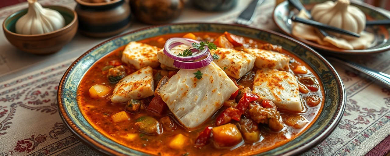 Asa Yesemeringa Wat (Coconut-Infused Fish and Vegetable Stew)