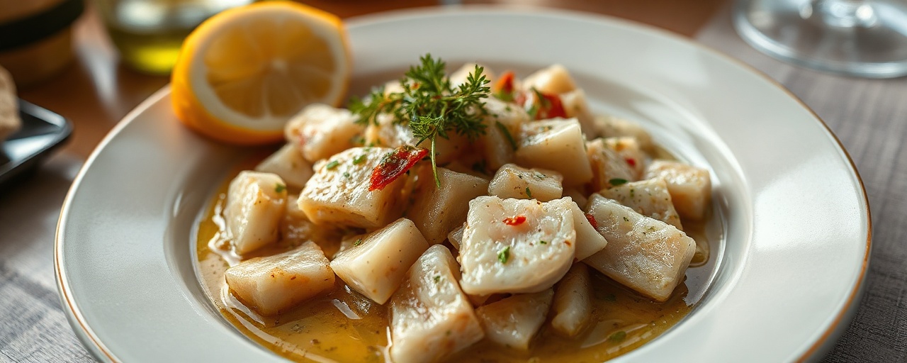 Bacalhau Salteado com Miso e Pimentões