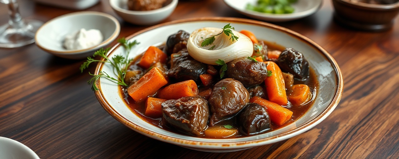 Baklazhanovoye Ragout (Russian Eggplant and Beef Simmer)