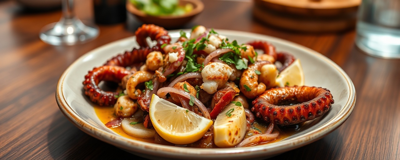 Berbere Ategeni Tibs (Ethiopian Wok-Tossed Octopus)