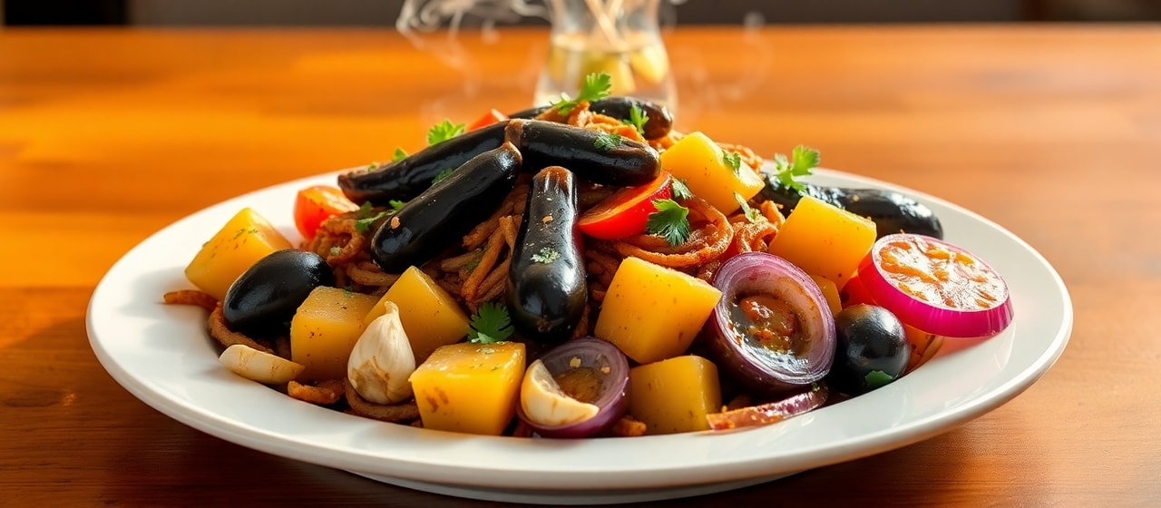 Berenjena Saltado Peruano
