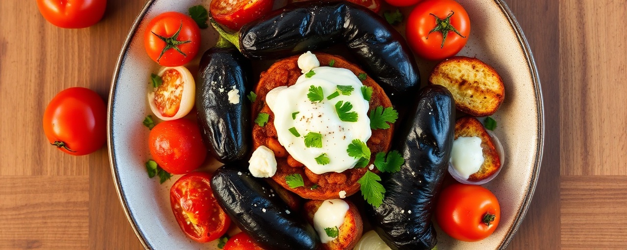 Berenjena y Pasilla Asada con Queso Fresco