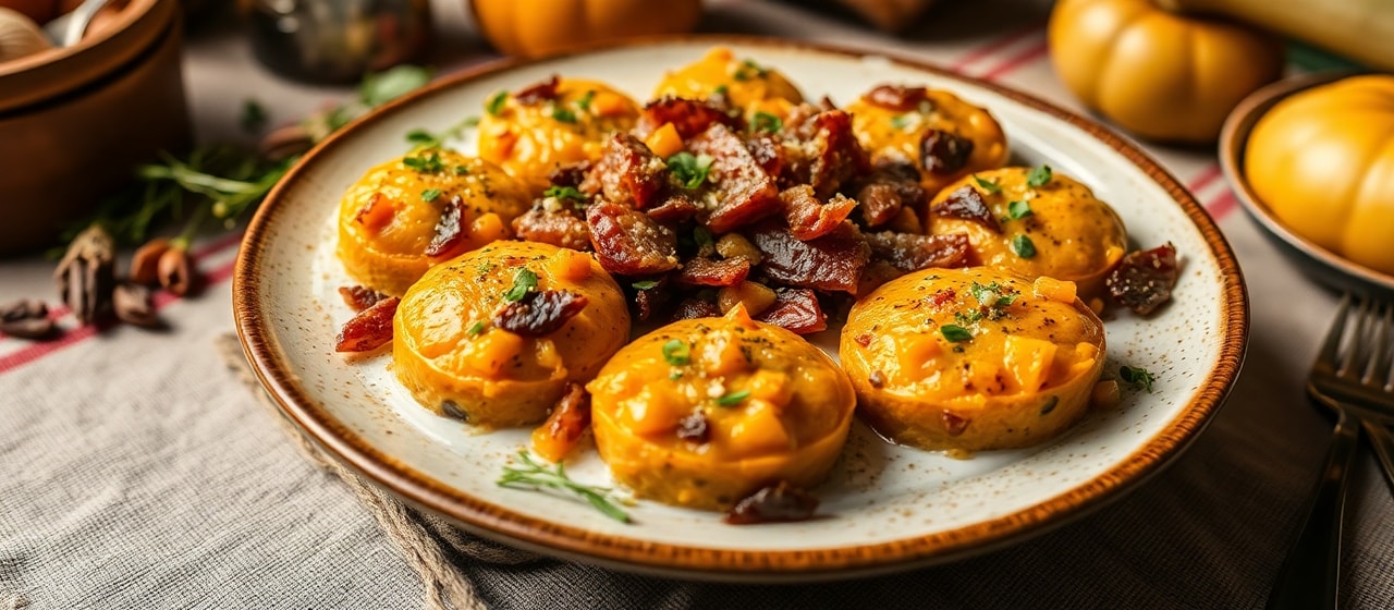 Biltong and Butternut Bobotie Bites