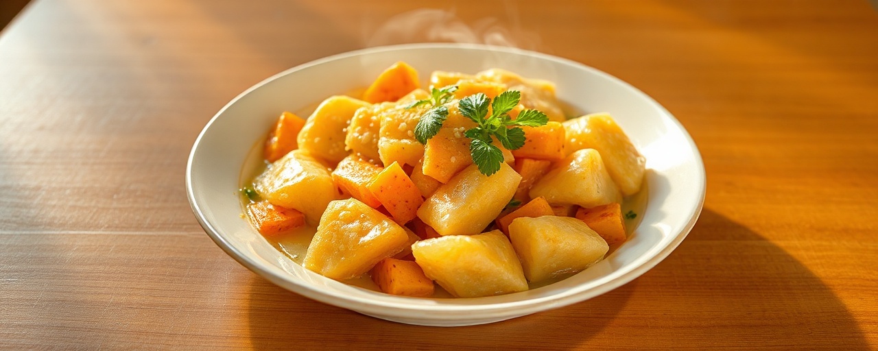 Bánh Khoai Lang Chiên Giòn Mắm Gừng