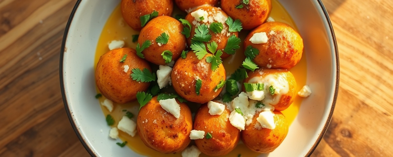 Bolinhos de Batata Doce e Queijo Fritos