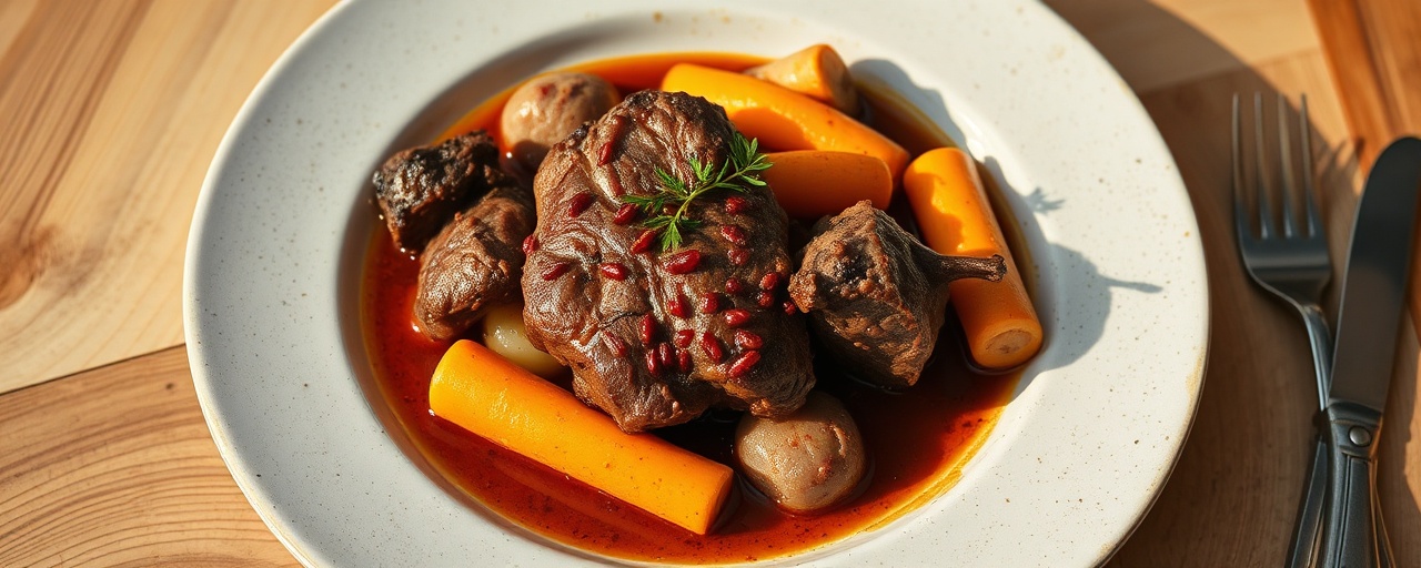 Braised Nordic Lamb with Lingonberry and Sumac