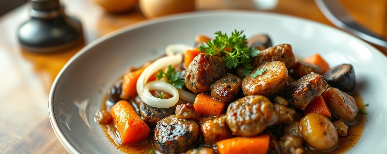Braised Tempeh and Mushroom Skazka