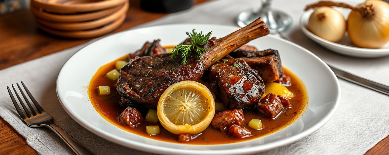 Brasato di Costine di Manzo al Barolo