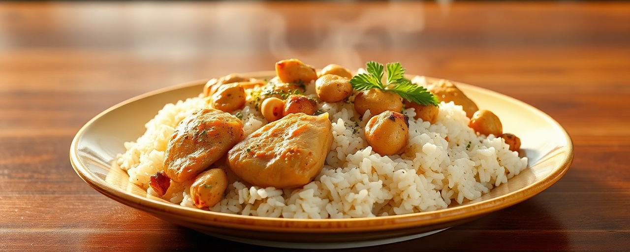 Brazilian Cashew Chicken with Coconut Rice