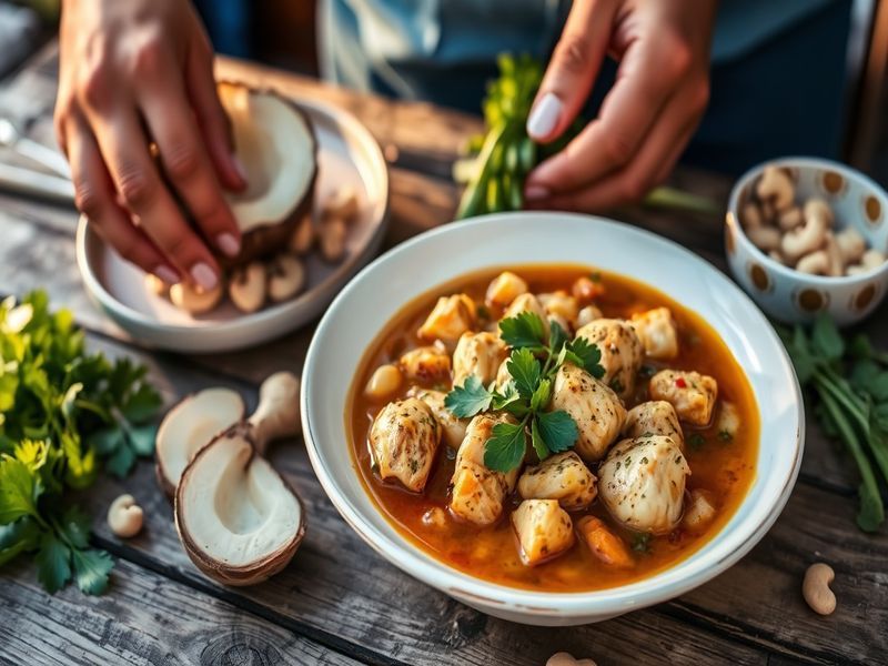 Brazilian Chicken and Coconut Cashew Stew