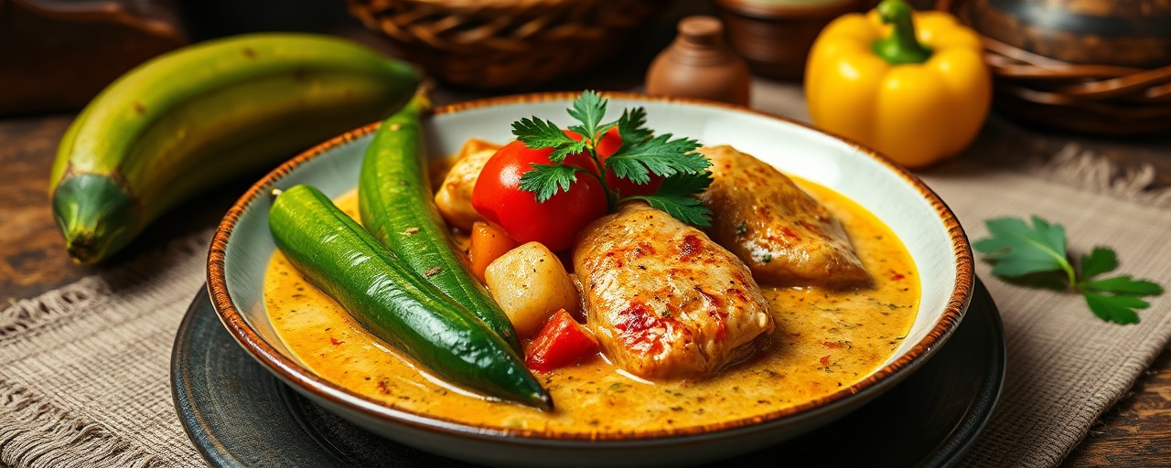 Brazilian Chicken and Plantain Moqueca
