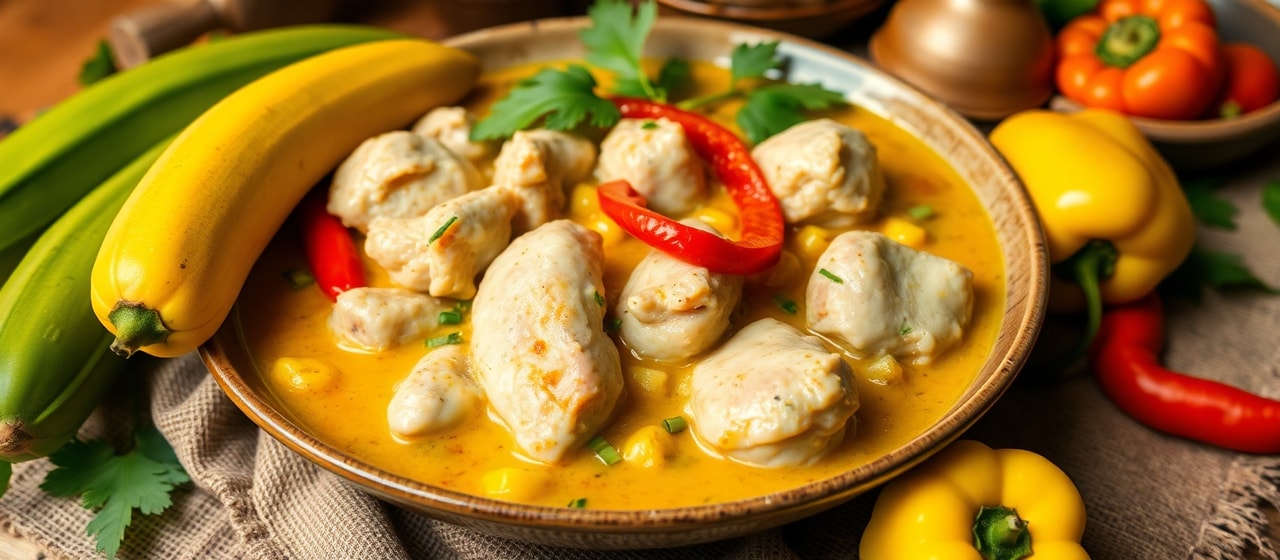 Brazilian Chicken and Plantain Moqueca
