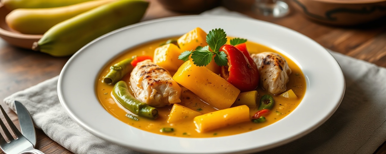Brazilian Chicken and Plantain Moqueca