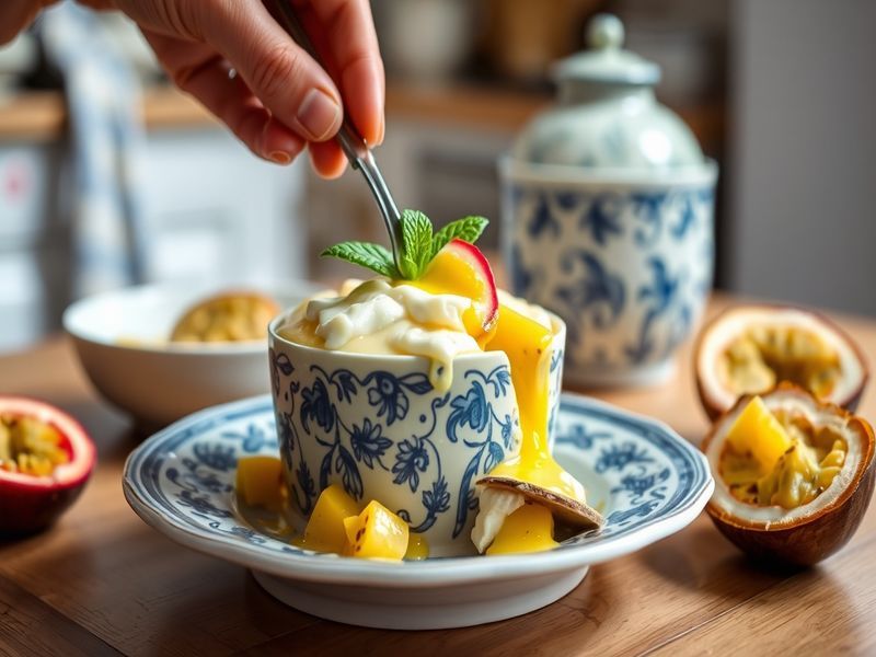 Brazilian Coconut and Passion Fruit Mousse