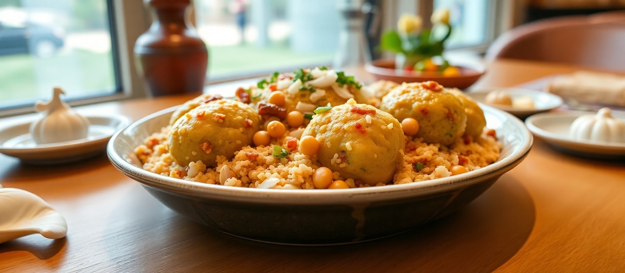 Buharda Nohutlu Bulgur Köftesi (Steamed Chickpea Bulgur Dumplings)
