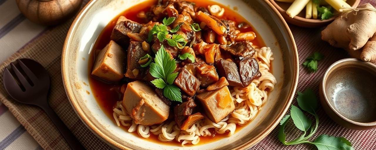 Burmese Braised Pork with Tamarind and Ginger