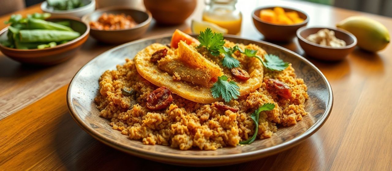 Burmese Cured Tempeh Thoke