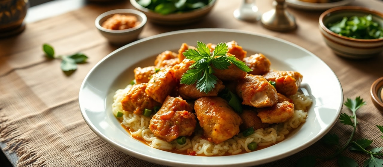 Burmese Flash-Fried Coconut Chicken with Holy Basil