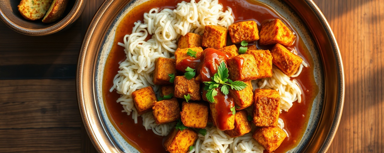 Burmese Fried Tempeh with Tamarind Glaze