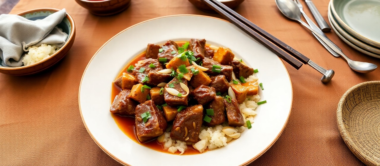 Burmese Lamb Shank Wok-Toss with Tamarind Glaze