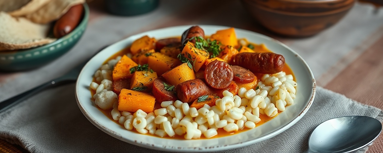 Butternut Squash and Chorizo Locro
