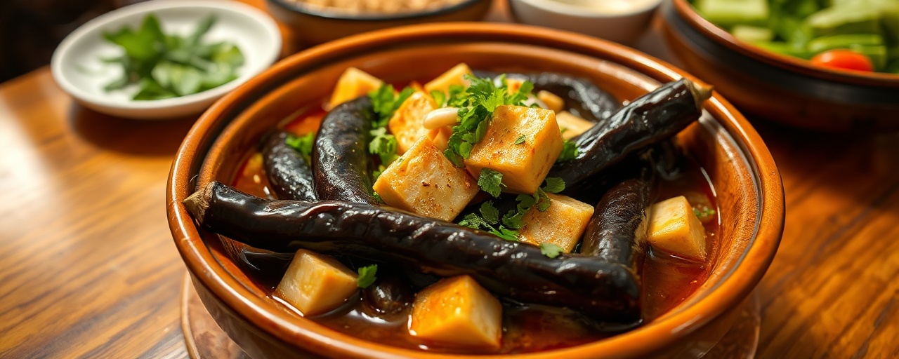 Cà Tím Kho Chay (Vegetarian Braised Eggplant Claypot)