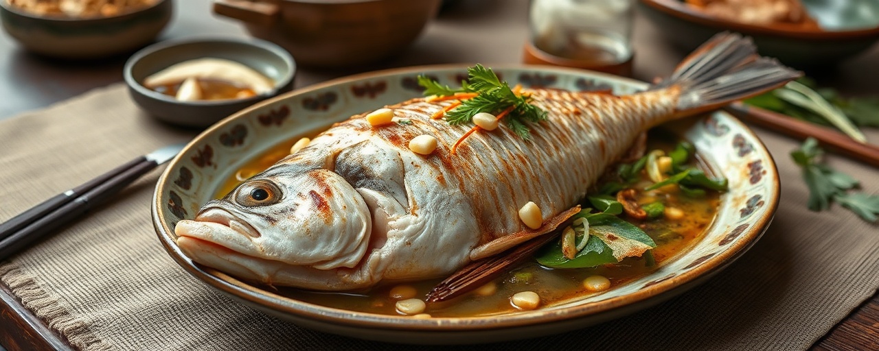 Ca Nuong Rieng Me (Charcoal-Grilled Snapper with Galangal and Fermented Rice Paste)