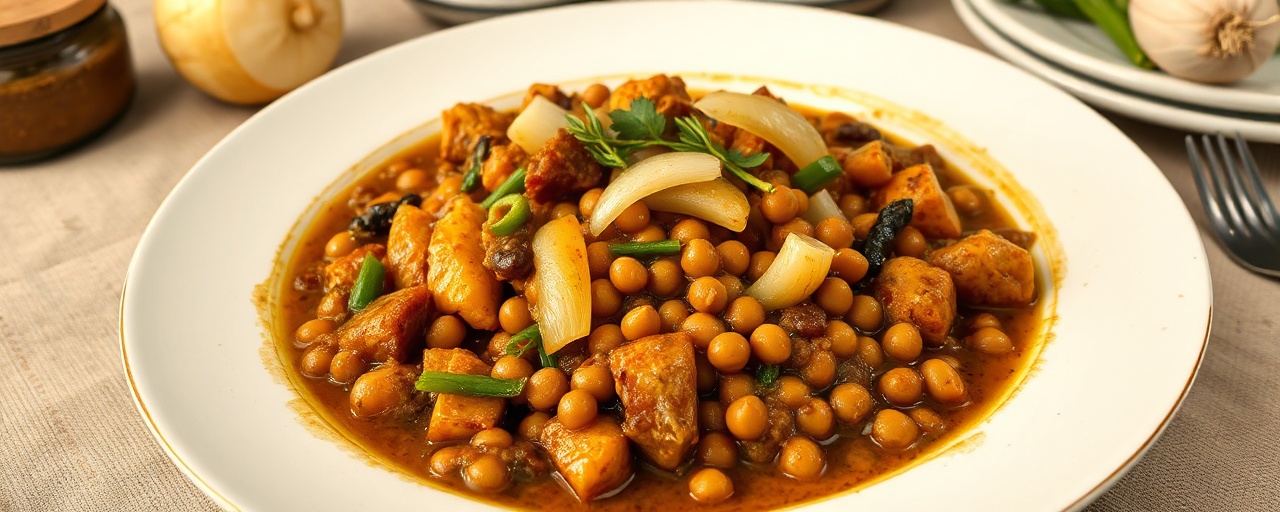 Cajun Jackfruit and Black-Eyed Pea Simmer
