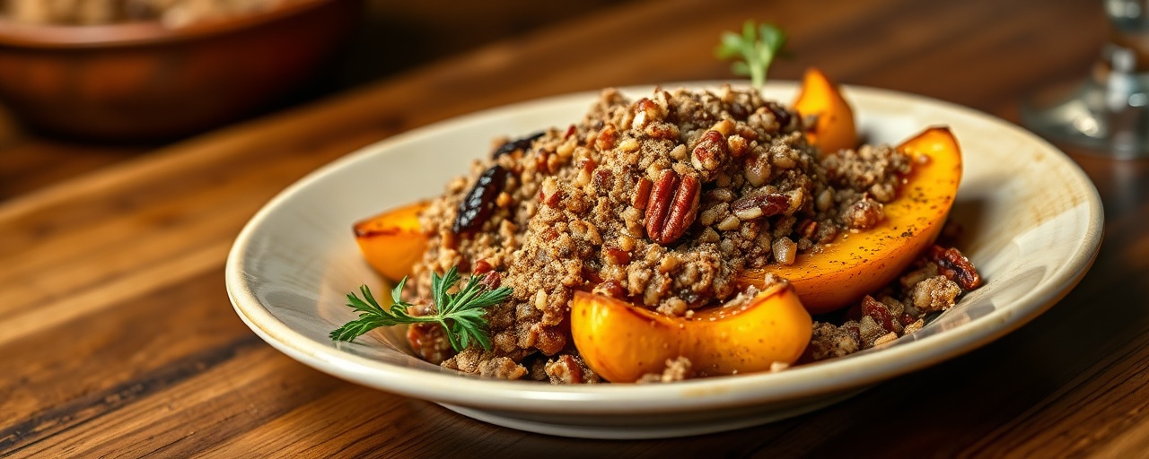 Cajun Roasted Butternut Squash with Spicy Pecan Crumble
