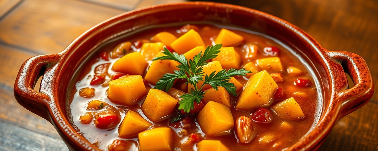 Calabaza Estofada en Cazuela de Barro (Clay Pot Butternut Squash Stew)
