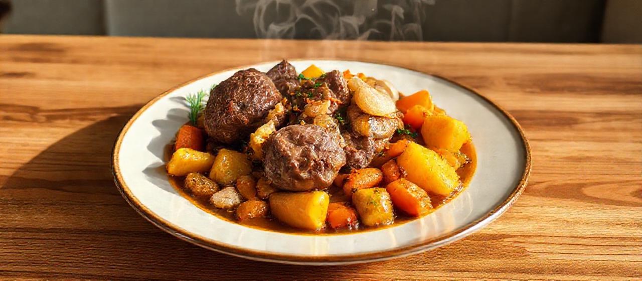 Caledonian Plantain and Lamb Stew