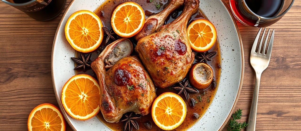 Canard Braisé à l'Anis Étoilé et Orange