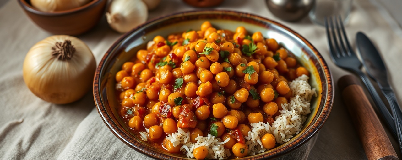 Cape Malay Chickpea and Sweet Potato Potjie-Style Braise