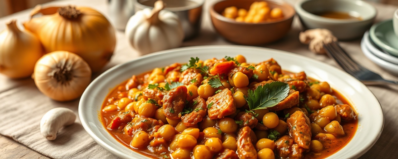 Cape Malay Chickpea and Sweet Potato Potjie-Style Braise