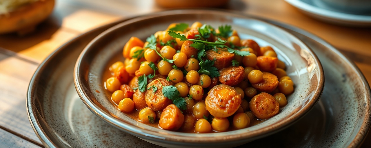 Cape Malay Chickpea and Sweet Potato Potjie-Style Braise