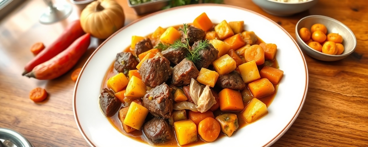 Cardamom-Infused Uzbek Lamb and Apricot Slow Stew