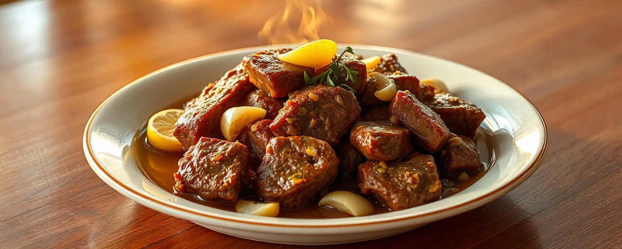 Carne Sudada con Limón Conservado