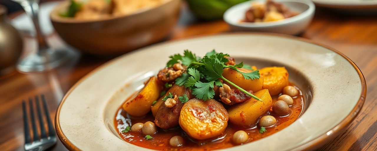Ch'aduna Plantani (Flash-Fried Plantains with Imeretian Spiced Walnut Sauce)