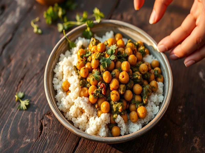 Chana Palak Nariyal Curry